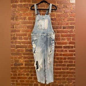Zara denim overalls